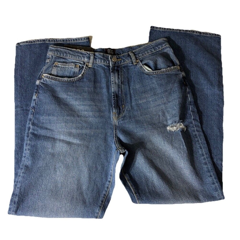 BDG Urban Outfitters Distressed High Rise Flare Jeans Womens 32" Stretch Denim